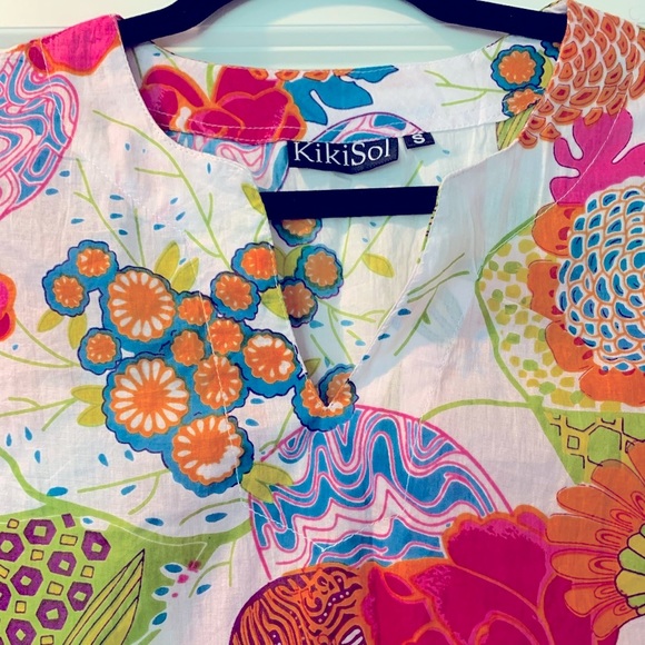 Kikisol Garden Tunic Multicolor size Small - Picture 2 of 4
